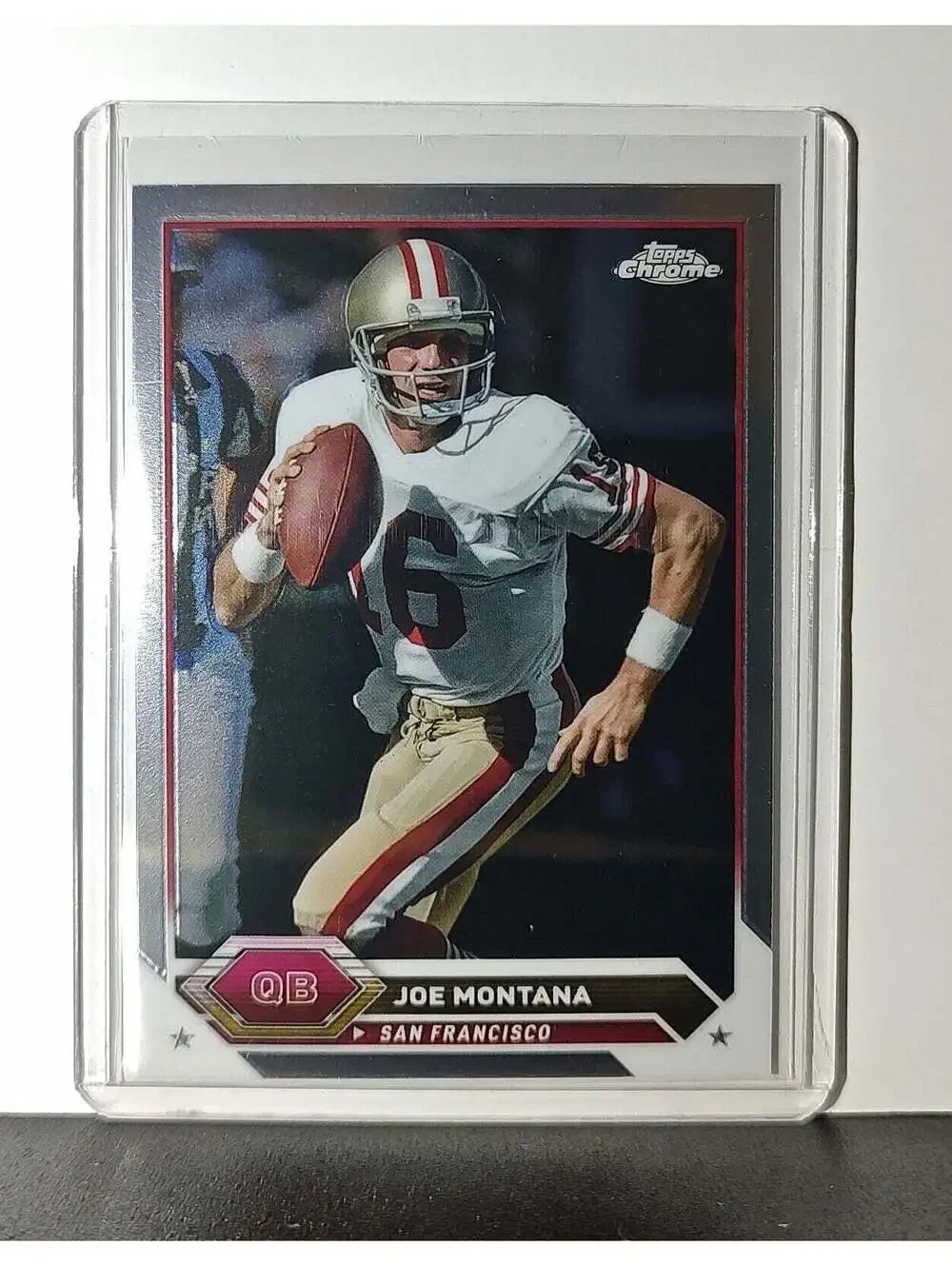 Joe Montana 2023 Topps Chrome NFL #16 Football Card San Francisco 49ers